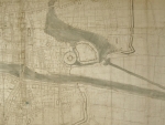 Detail of 1673 York map, before conservation