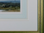 Watercolour framed with decorated mount
