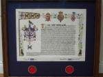 Framed Grant of Arms