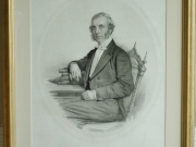 William Gaskell M.A., lithograph, after conservation