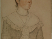 William Strang - Portrait of Mrs Waynman Dixon, after conservation